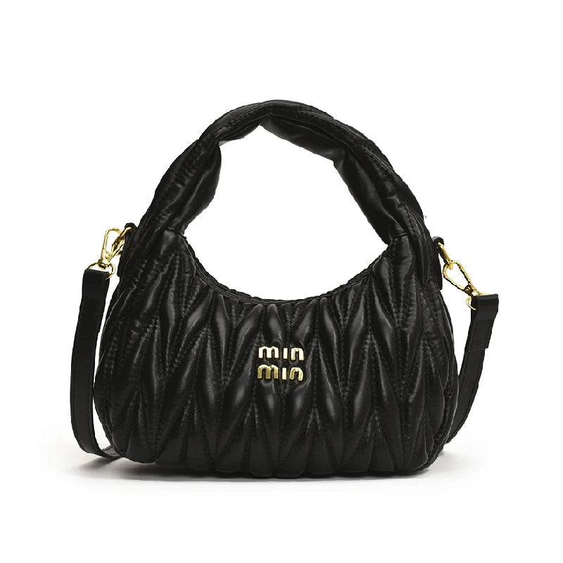 Pleated Cloud Ladies Handbags High Quality PU Shopping Shoulder Bags for Women Removable Shoulder Strap Crossbody Bag Small Bags Neia